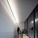 Ljojo LED Linear Wall Lamp Strip Sconce Black/White Steel Bar Villa Aisle Lighting