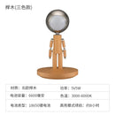 Cartoon Moon Table Lamp USB Rechargeable Solid Wood Dimming Desk Light for Bedroom by Ljojo