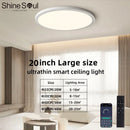 20 Inch Large Ceiling Light Dimmable LED Smart Control by Ljojo for Living Room Bedroom
