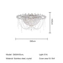 French Luxury Crystal Chandeliers for Living Room Decor by Ljojo