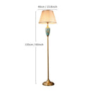 European Retro Ceramic Floor Lamp - Home Decoration Standing Light for Living Room by Ljojo