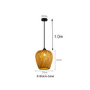 GEW Classic HandWoven Bamboo Lantern Pendant Lamp by Ljojo - Natural Rattan Wicker Chandelier Lighting.