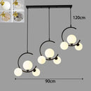 Modern Glass LED Chandelier Pendant Lamp for Living Room Dining Room Bedroom by Ljojo