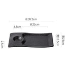Ljojo Matte Ceramic Serving Plate Set for Molecular Cuisine and Sushi Dining