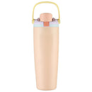 Ljojo 30oz Insulated Water Bottle with Straw - Vacuum Thermos Cup for Hot/Cold Drinks