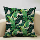 Exotic Tropical Leaf Pattern Pillow Covers by Ljojo - Perfect for Sofa, Bedroom, and Car