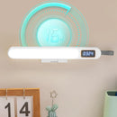 Ljojo LED Desk Clock Lamp: Rotatable Night Light for Bedroom Reading