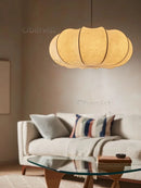 Wabi Sabi Silk Pendant Light Retro French Designer Chandelier Bedroom Living Room Art Decor by Ljojo