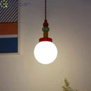 Nordic LED Pendant Lights Colorful Bubbles Beans Chandelier for Living Room by Ljojo