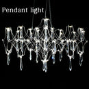 Modern Crystal Chandelier Pendant Light for Living Dining Bedroom by Ljojo