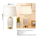 Ljojo Luxe Ceramic Table Lamp for Elegant Living Spaces