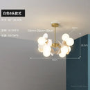 Nordic Glass Led Chandelier - Elegant Living Room & Bedroom Decoration Lighting - Ljojo