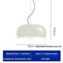 Nordic Bowl Glass Pendant Light Medieval Home Decor for Bedroom Bar Staircase by Ljojo