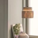 Large Japanese Woven Rattan Pendant Light for Wabi Sabi Restaurant Ljojo