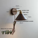 Ljojo LED Wall Sconce Walnut Wood Rotate Stair Light Fixture Nordic Modern Style