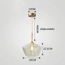 Modern Glass LED Pendant Light Chandelier for Living Room - Ljojo