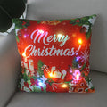 Ljojo LED Christmas Light Pillowcase 45cm - Super Soft Polyester Home Decor