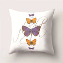 Butterfly Print Decorative Cushion Cover 45X45CM Sofa Polyester Pillow Case for Home Decor