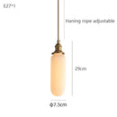 Japanese Style Ceramic Chandelier LED Pendant Lighting Brass Holder by Ljojo