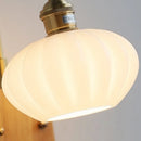 Ljojo LED Wall Light Mirror Ceramic Glass Wood Decor Home Lighting