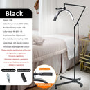 Ljojo Half Moon Lamp with Wheel 20inch 36W LED Floor Stand Light Adjustable Height