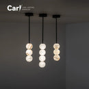 Modern Spanish Marble Pendant Light for Home, Dining Table & Foyer by Ljojo