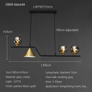 Nordic Glass Ball Pendant Lights: Long LED Chandeliers by Ljojo