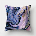 Ljojo Marble Ocean Sea Pattern Polyester Throw Pillow Cover - Home Sofa Decor