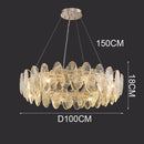 Ljojo Luxury Crystal Living Room Chandelier | Modern Dining Room Pendant Lamp Fixtures