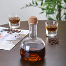 Ljojo 20oz Clear Glass Wine Decanter Bottle Coffee Holder Cork Household Decor