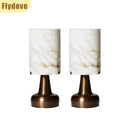 Ljojo Marble LED Desk Lamp: Minimalist Modern Nordic Design for Bedroom and Living Room