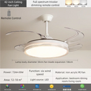 Smart Invisible Ceiling Fan Lamp Strong Wind Chandelier for Kitchen Living Room by Ljojo