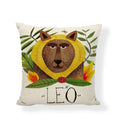 Linen Print Pillowcase 45X45CM Wildlife Collection by Ljojo