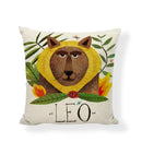 Linen Print Pillowcase 45X45CM Wildlife Collection by Ljojo