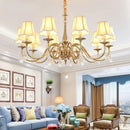 Ljojo Crystal Chandelier Gold Pendant Light for Living Room Dining Bedroom-Farmhouse Church Glam Lighting