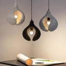 Wabi Sabi Resin LED Chandelier Minimalist Pendant Lamp - for Home Decor by Ljojo