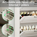 Ljojo™ Shoe Cabinet with 5 Flip and Storage Drawers for Organized Shoe Storage