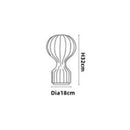 Ljojo Luxury Silk Hot Air Balloon LED Desk Lamp - Modern Bedroom Decor