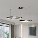 Ljojo Luxury Electroplated Circular Hall Light: Modern, Simple, Atmospheric Pendant