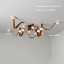Italy Designer Belt Led Pendant Lights Dimmable Marble Luxury Chandelier by Ljojo for Home Decor Lighting