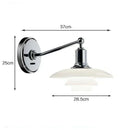 Ljojo LED Glass Wall Lamp - Nordic Design Bedroom Lighting - Replaceable Bulb