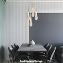 Modern Waterdrop Pendant Lamp LED Lighting Bedroom Living Room Dining Kitchen Stairwell Hanging Light by Ljojo