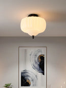 Ljojo Milk White Glass Pendant Lamp: Modern Style for Bedroom, Living Room & Restaurant