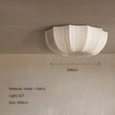 Nordic Wabi Sabi Fabric Pendant Light Chandelier for Living Room by Ljojo