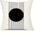 Ljojo Minimalist Round Printed Pillowcase Cover