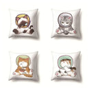 Cute Cat Cushion Cover by Ljojo: Cartoon Pets Pillow Case for Home Sofa Decor