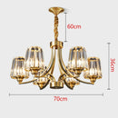 High Brightness LED Glass Chandelier - Modern Floral Pendant Light for Luxury Home Decor