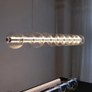 Italian Glass Bubble LED Linear Pendant Light Chandelier by Ljojo - Modern Home Decor Lighting Fixture