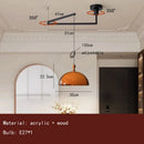 Brown Acrylic Pendant Lamp LED Chandelier for Bedroom Dining Room by Ljojo