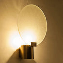 Italian Minimalist Copper Round Wall Lamp Glass Light for Living Room Bedroom by Ljojo